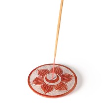 Prabhuji Incense Burner - Soapstone Plate Sacral Chakra Svadhishtana 3"