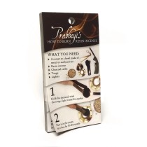 Prabhuji's Resin Incense - how to burn instructions - tear-off 100 sheet pad  -Shelf talker