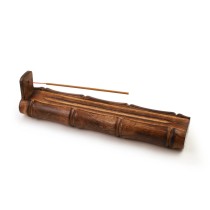 Prabhuji Incense Burner - Bamboo Holder and Storage - 12 inches