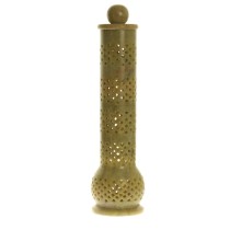 Prabhuji Incense Burner -  Soapstone Tower Genie Jali