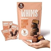 Whims Delights Dark Peanut Butter Cups - Case of 6/5 count