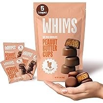 Whims Delights Dark Peanut Butter Cups - Case of 6/5 count