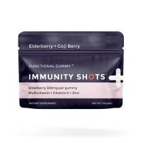 Elderberry & Goji Berry Immunity Shots Gummy Vitamins Raspberry Elderberry - Tree Spirit Wellness