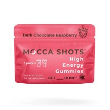 Mocca Shots High Energy Gummies with Caffeine Dark Chocolate Raspberry (12-Pack) - Tree Spirit Wellness