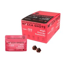 Mocca Shots High Energy Gummies with Caffeine Dark Chocolate Raspberry (12-Pack) - Tree Spirit Wellness