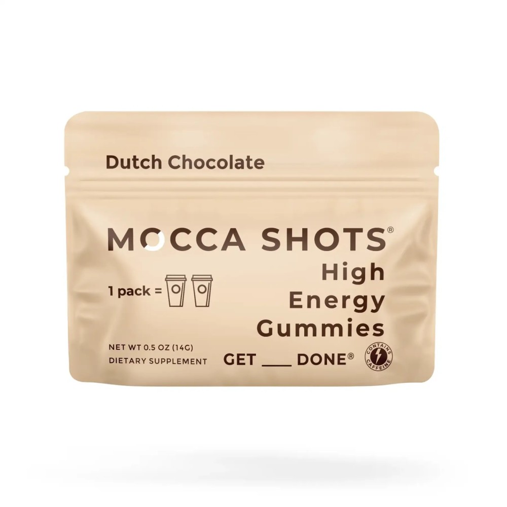 Mocca Shots High Energy Gummies with Caffeine Dutch Chocolate - Tree Spirit Wellness Mocca Shots High Energy Gummies with Caffeine Dutch Chocolate - Tree Spirit Wellness