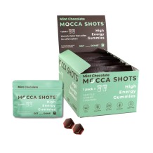 Mocca Shots High Energy Gummies with Caffeine Mint Chocolate - Tree Spirit Wellness