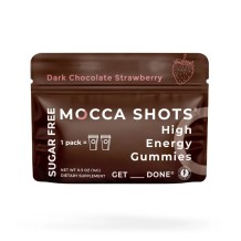 SUGAR FREE Mocca Shots Energy Gummies Chocolate Strawberry